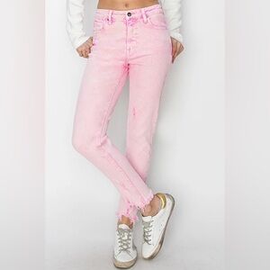 Neona Risen frayed hem Jeans